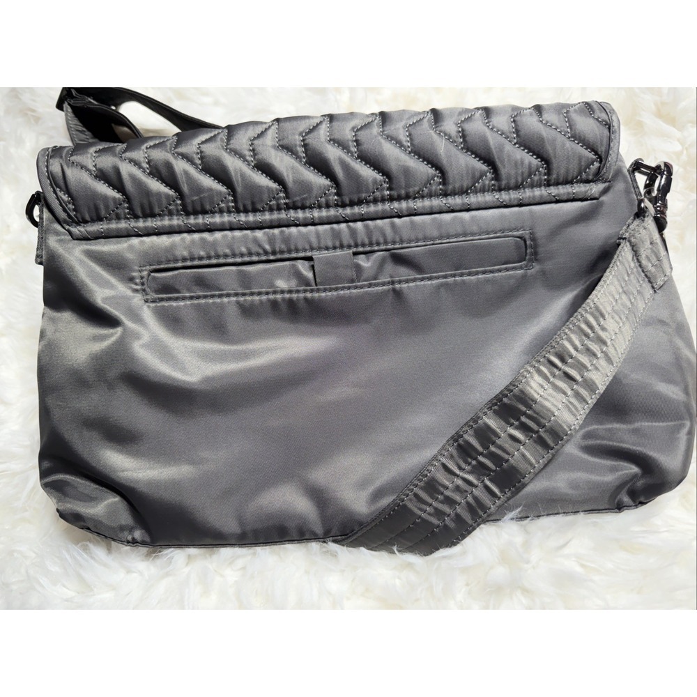 Lug Soar Gunmetal Gray Crossbody Bag Magnetic Closure Adjustable Strap PurseNWOT - Picture 8 of 10